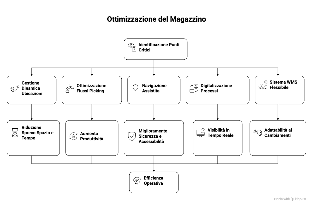 Dove intervenire per ottenere un magazzino più efficiente