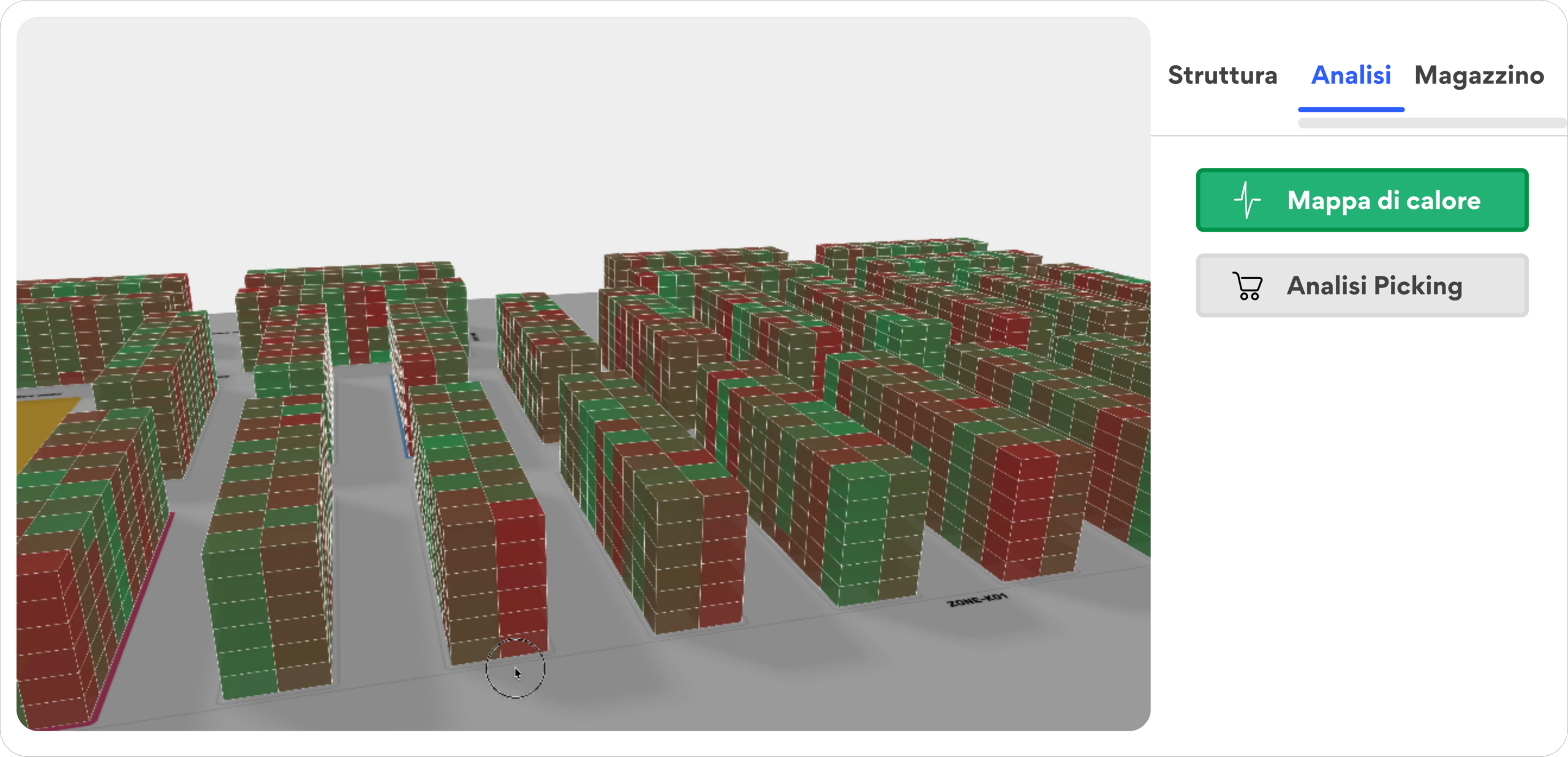 magazzino 3d mappa di calore magazzino 3d mappa di calore